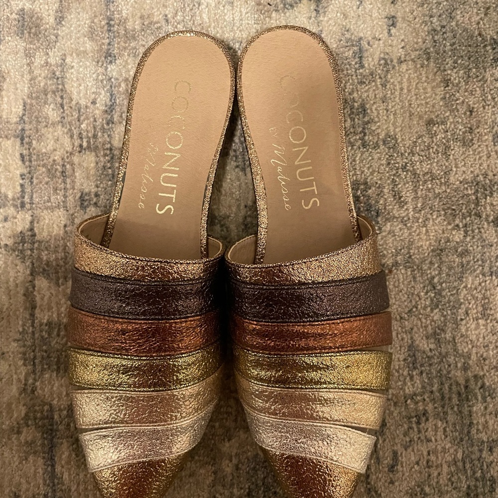 Coconuts by Matisse mules metallic - Brand New